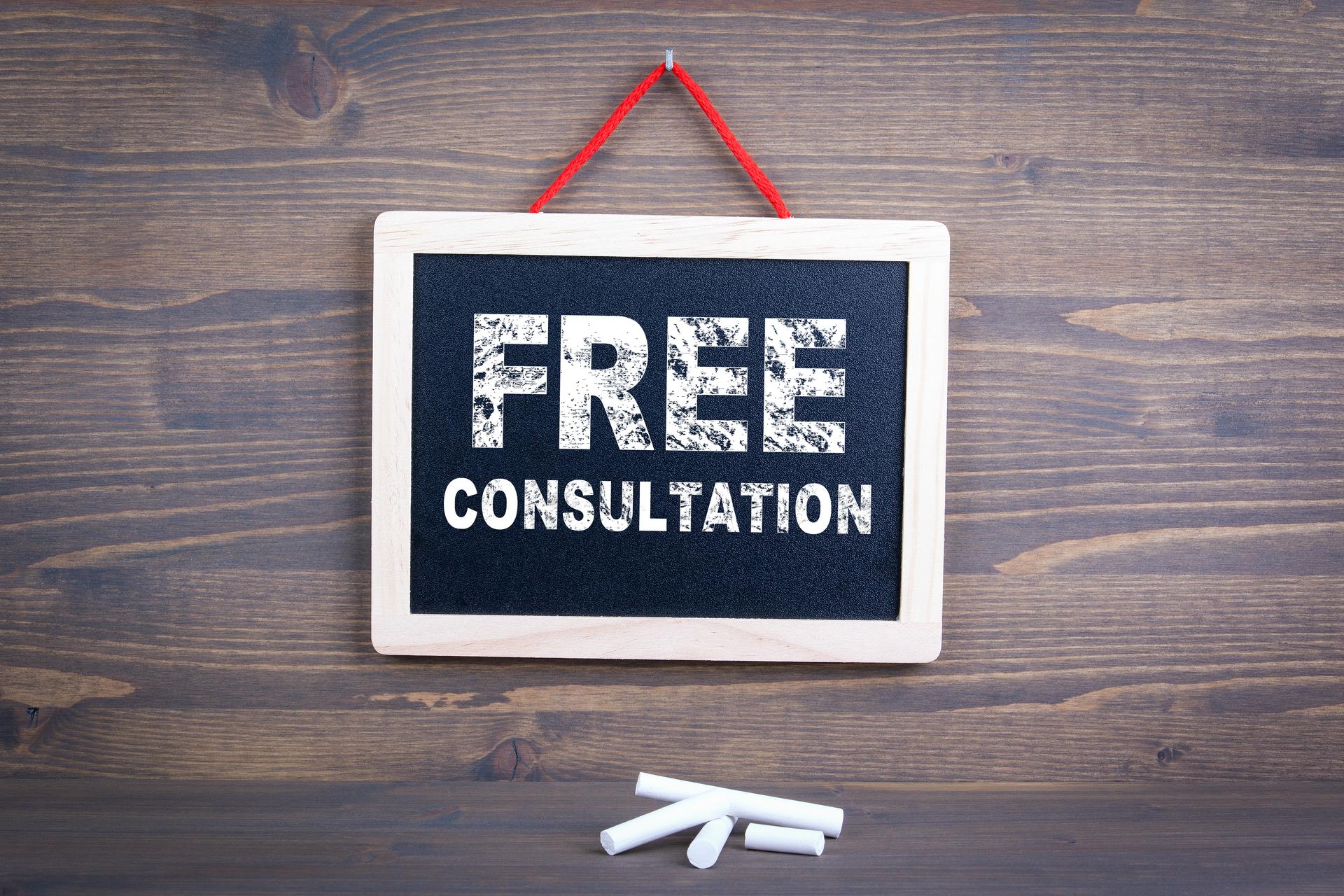 Free Consultation. Business success and customer service